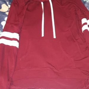 Maroon hoodie shirt
